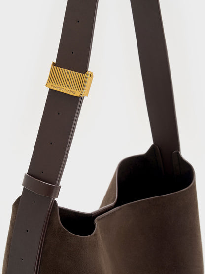 Edna Tote Bag - Espresso Brown | CHARLES & KEITH