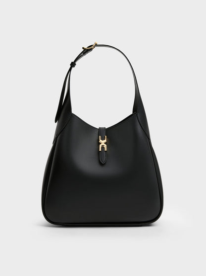 Adalyn Hobo Bag - Black | CHARLES & KEITH