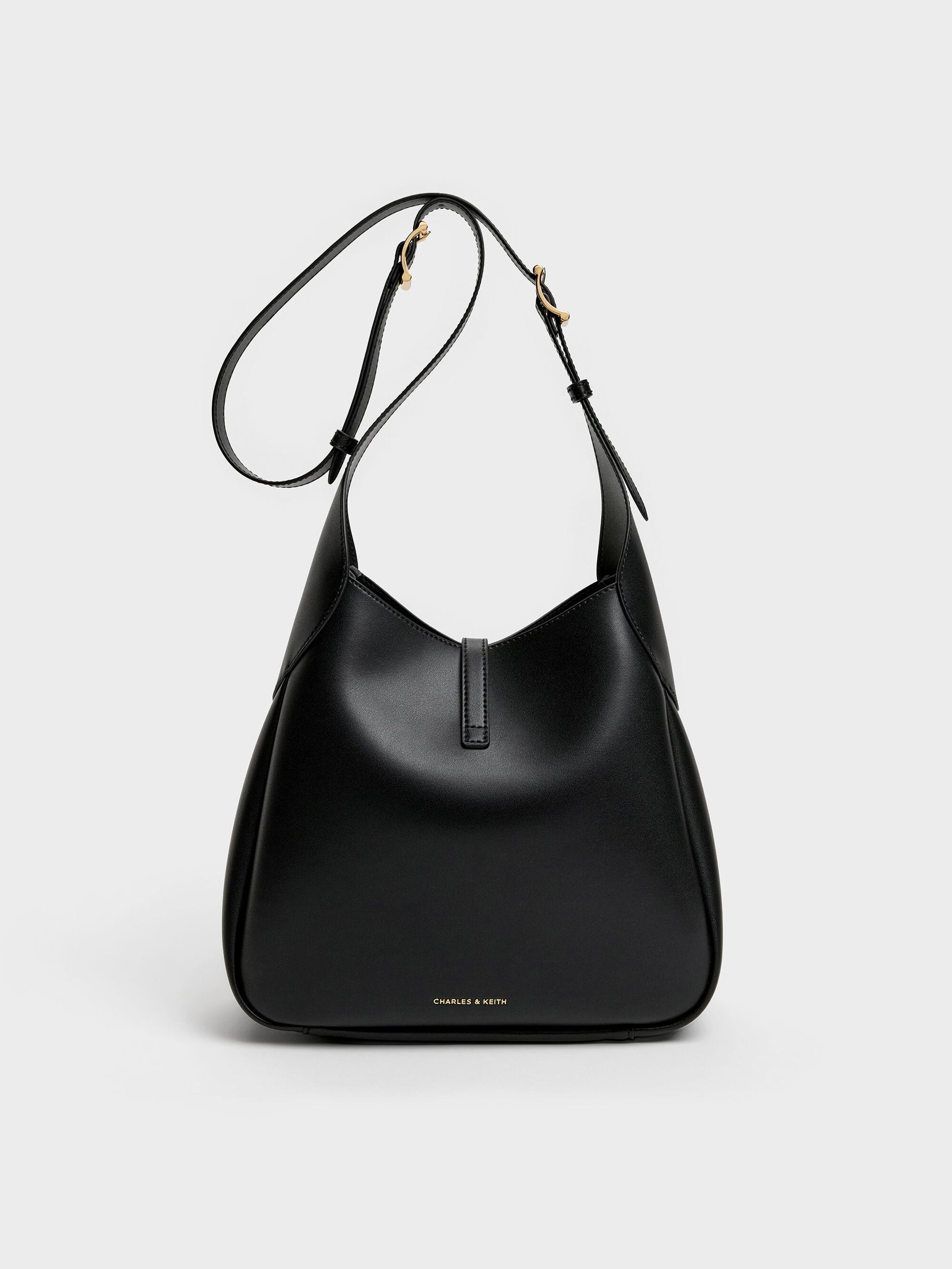 Adalyn Hobo Bag - Black | CHARLES & KEITH