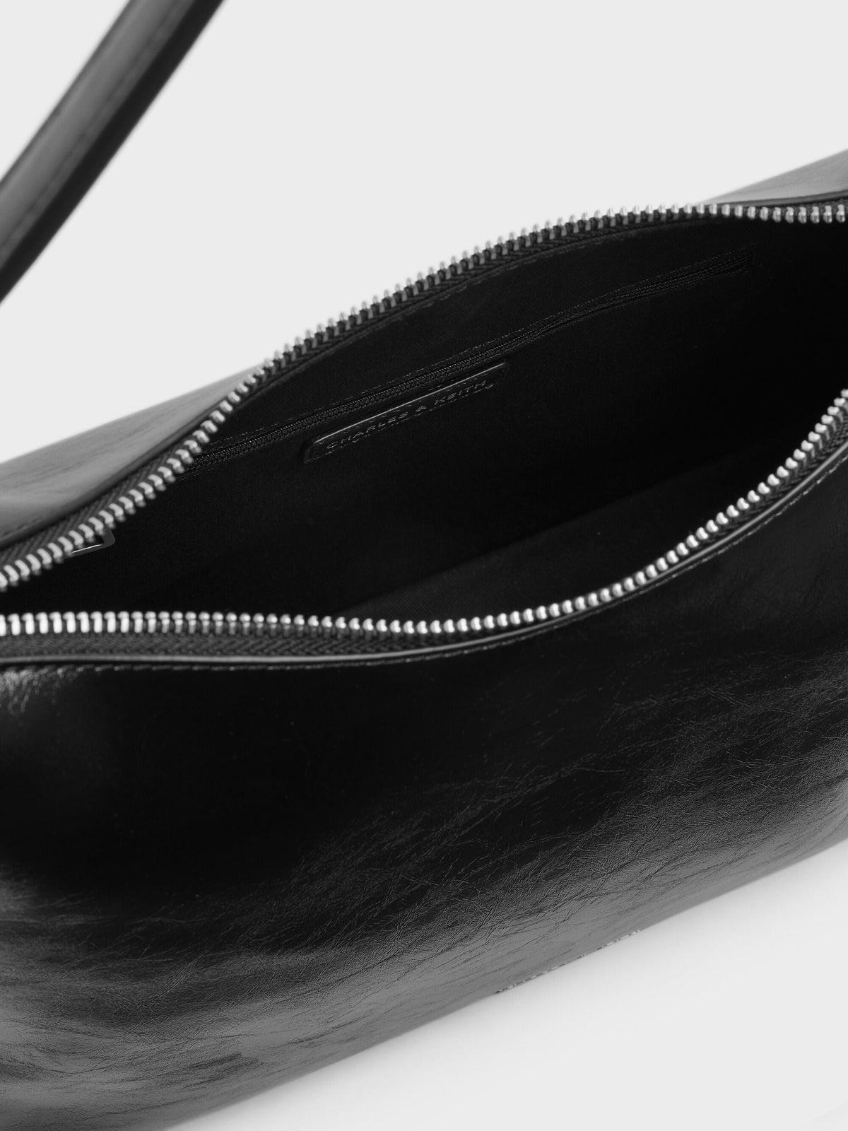Atwood Chain Convertible Hobo Bag - Noir | CHARLES & KEITH
