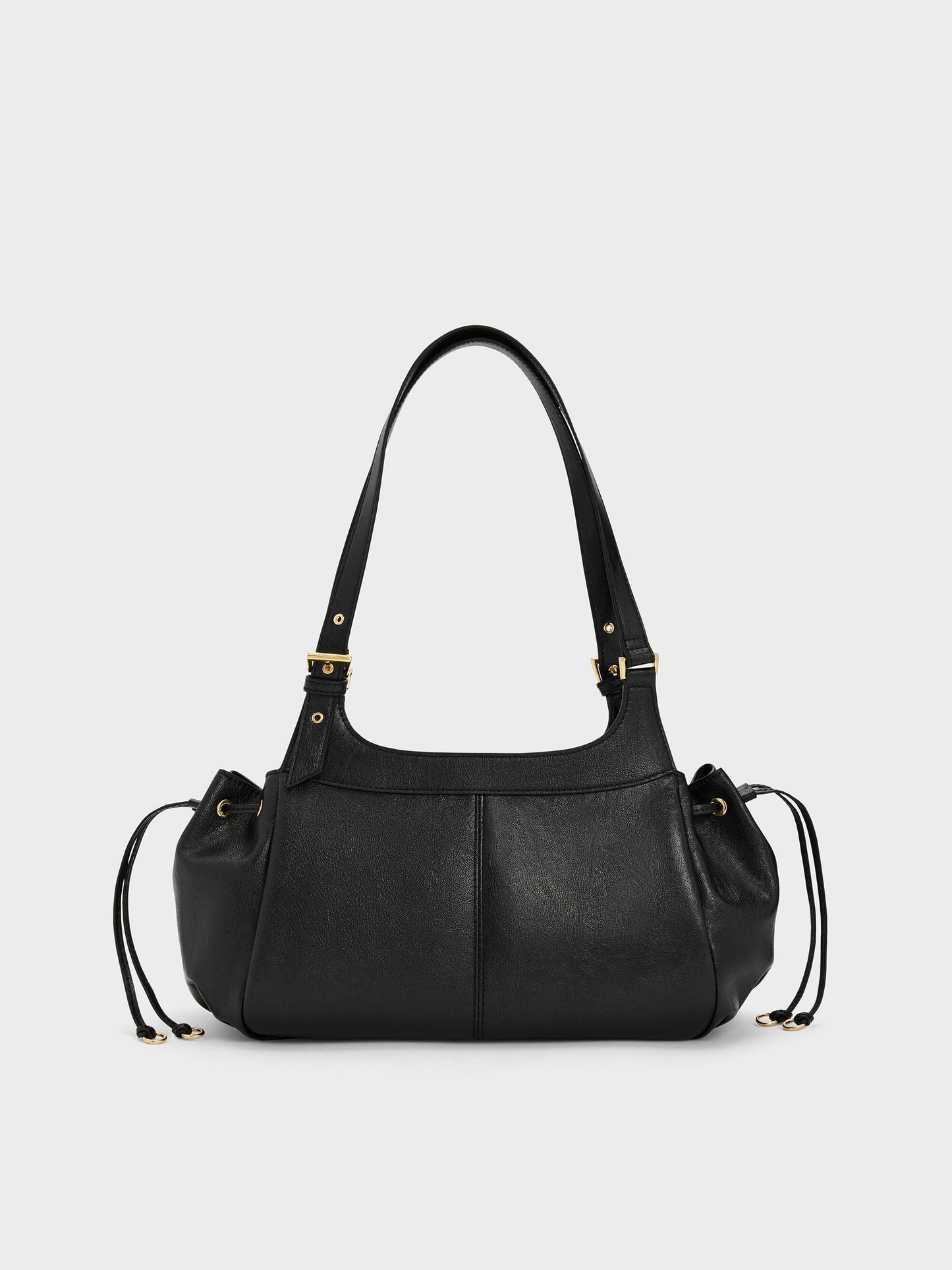 Lillith Drawstring Tote Bag - Black | CHARLES & KEITH