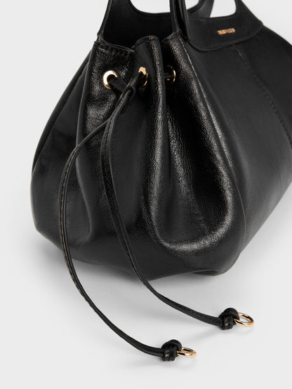 Lillith Drawstring Tote Bag - Black | CHARLES & KEITH