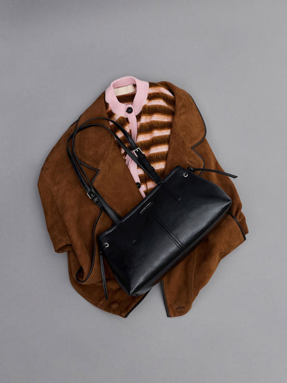 Noane Elongated-Handle Shoulder Bag - Noir | CHARLES & KEITH