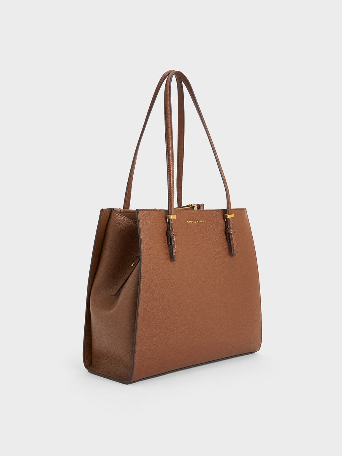 Sansa Tote Bag - Chocolate | CHARLES & KEITH