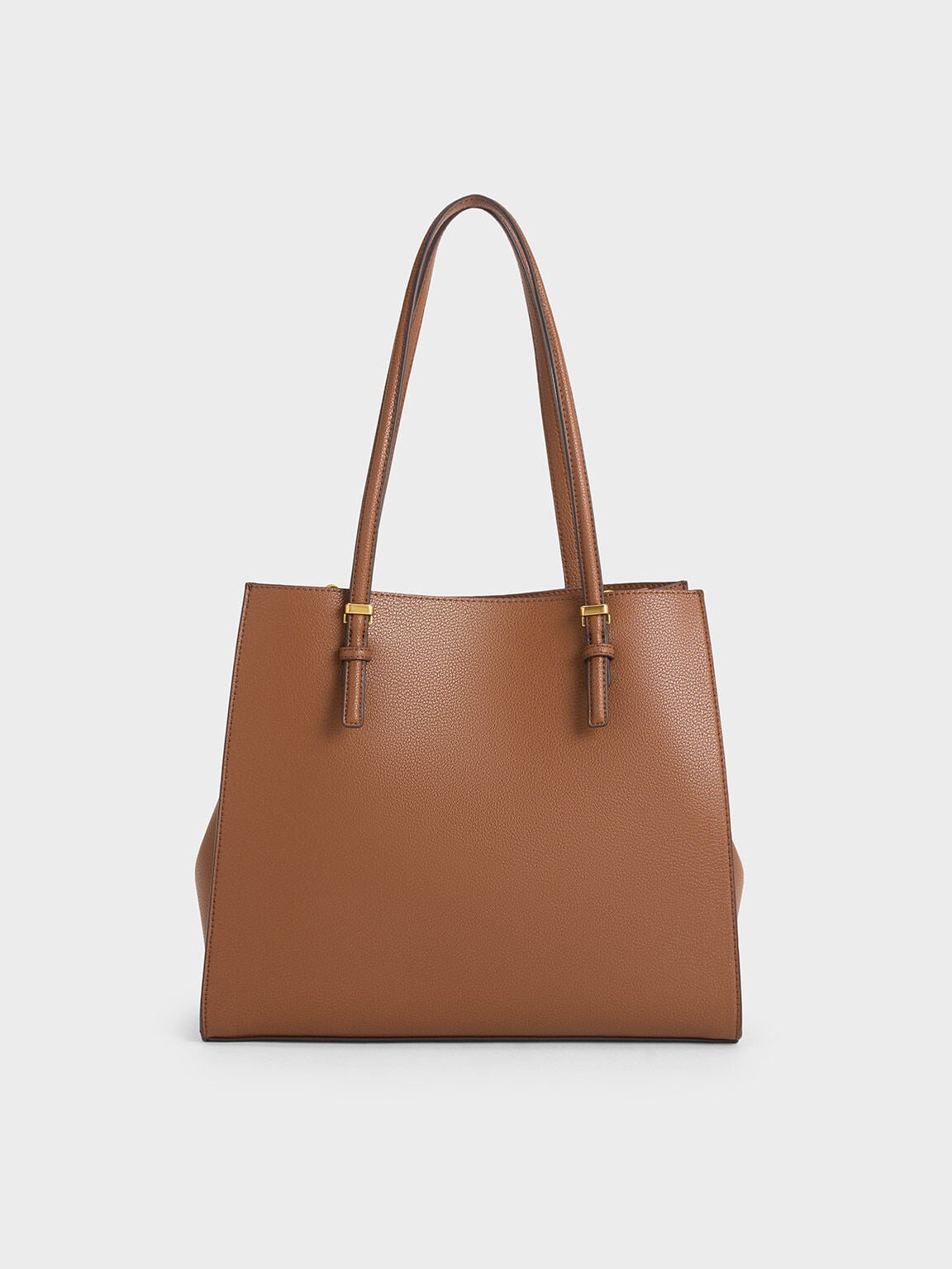 Sansa Tote Bag - Chocolate | CHARLES & KEITH