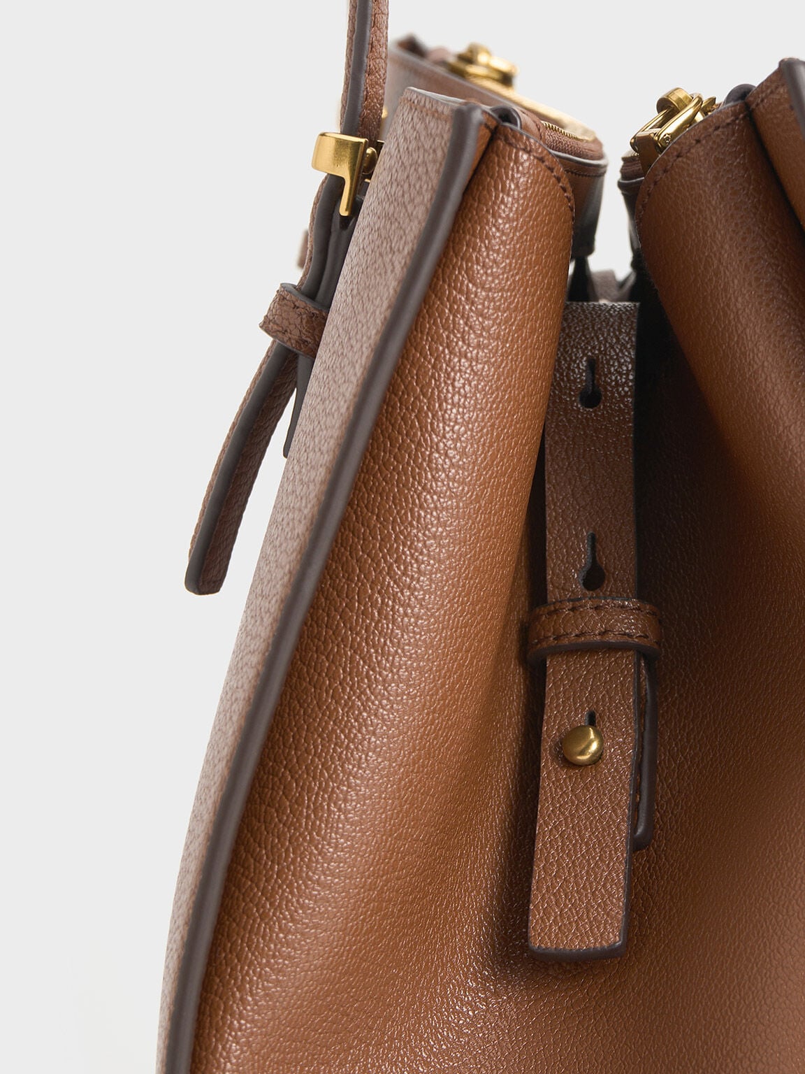 Sansa Tote Bag - Chocolate | CHARLES & KEITH