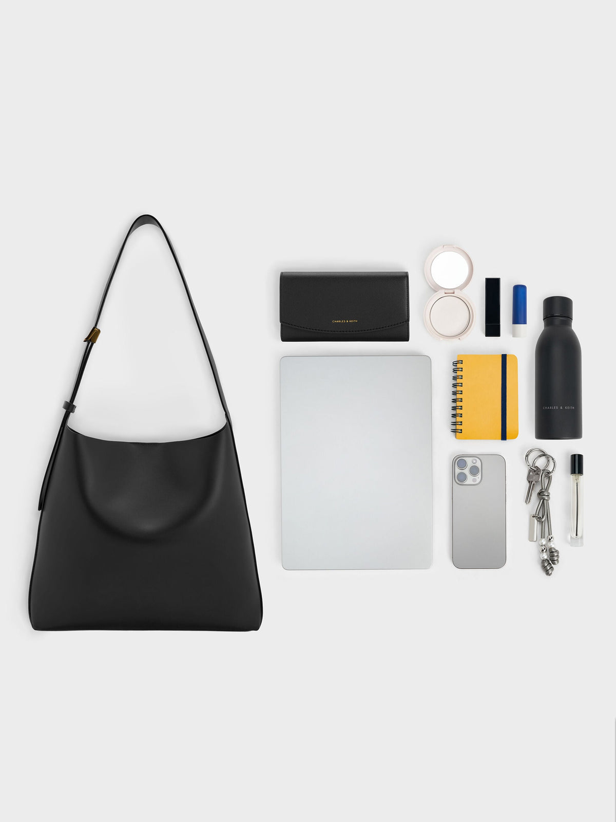 Edna Tote Bag - Black | CHARLES & KEITH