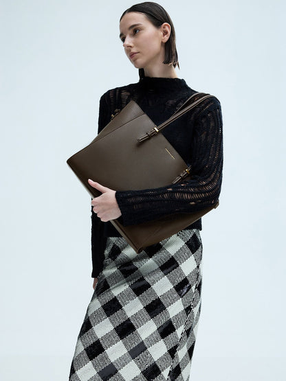 Sansa Tote Bag - Dark Moss | CHARLES & KEITH