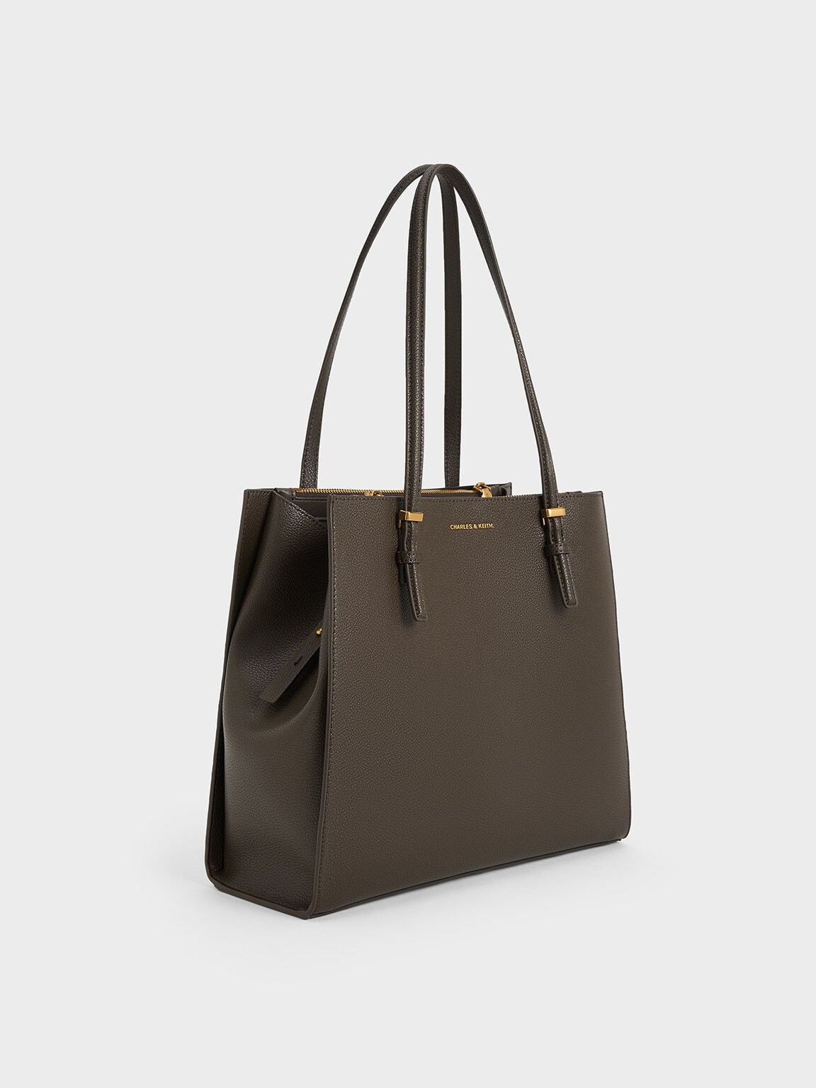 Sansa Tote Bag - Dark Moss | CHARLES & KEITH