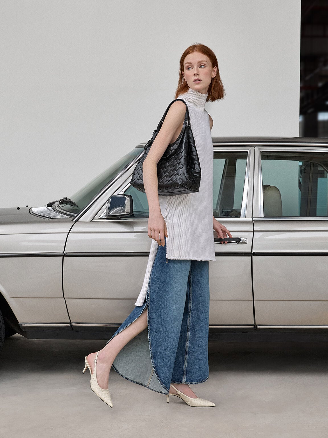 Ivette Woven Tote Bag - Noir | CHARLES & KEITH