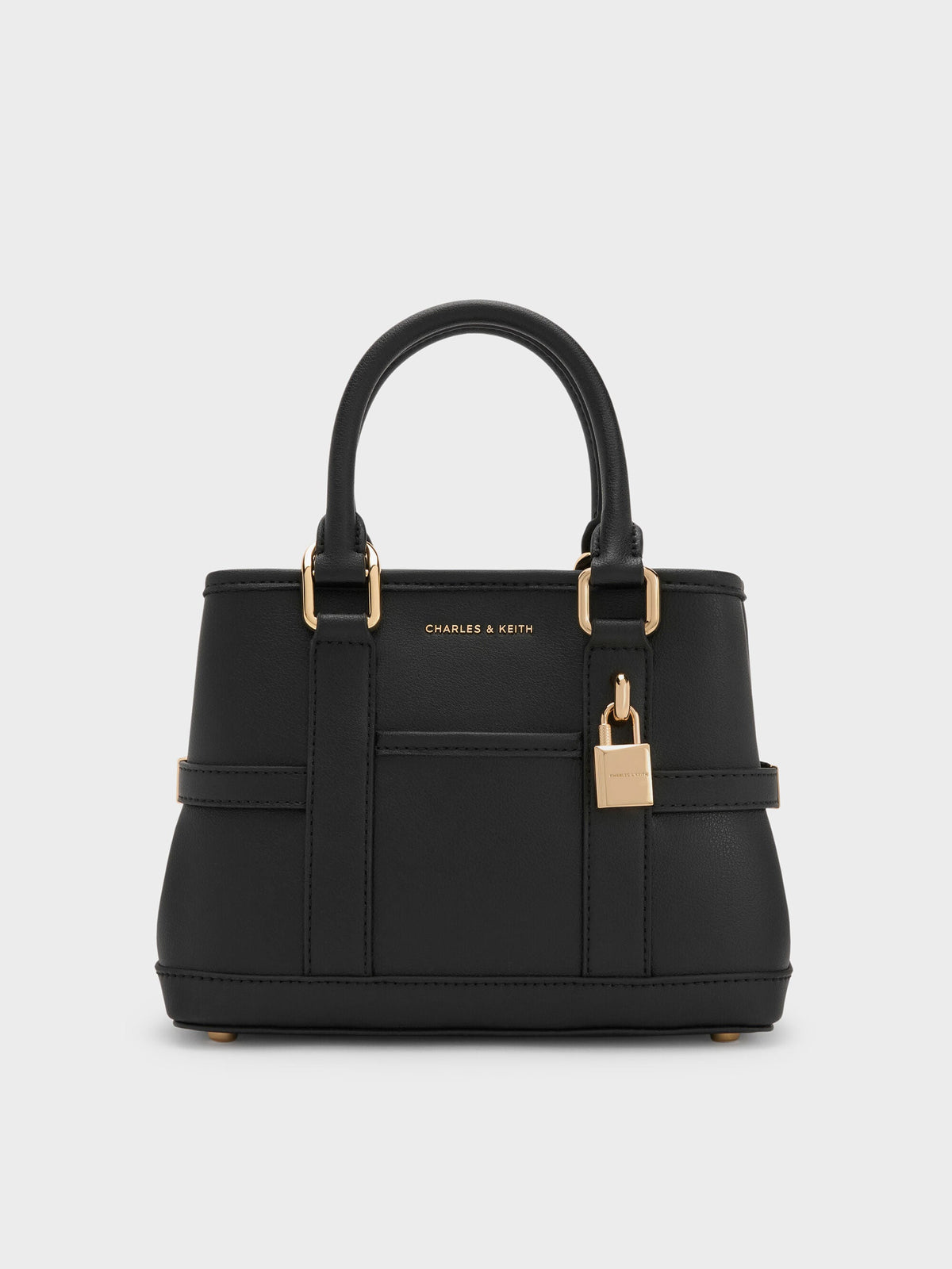 Mini Scottie Tote Bag - Black | CHARLES & KEITH