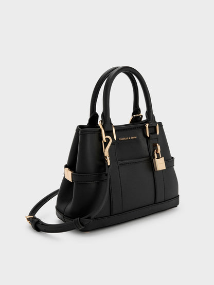 Mini Scottie Tote Bag - Black | CHARLES & KEITH