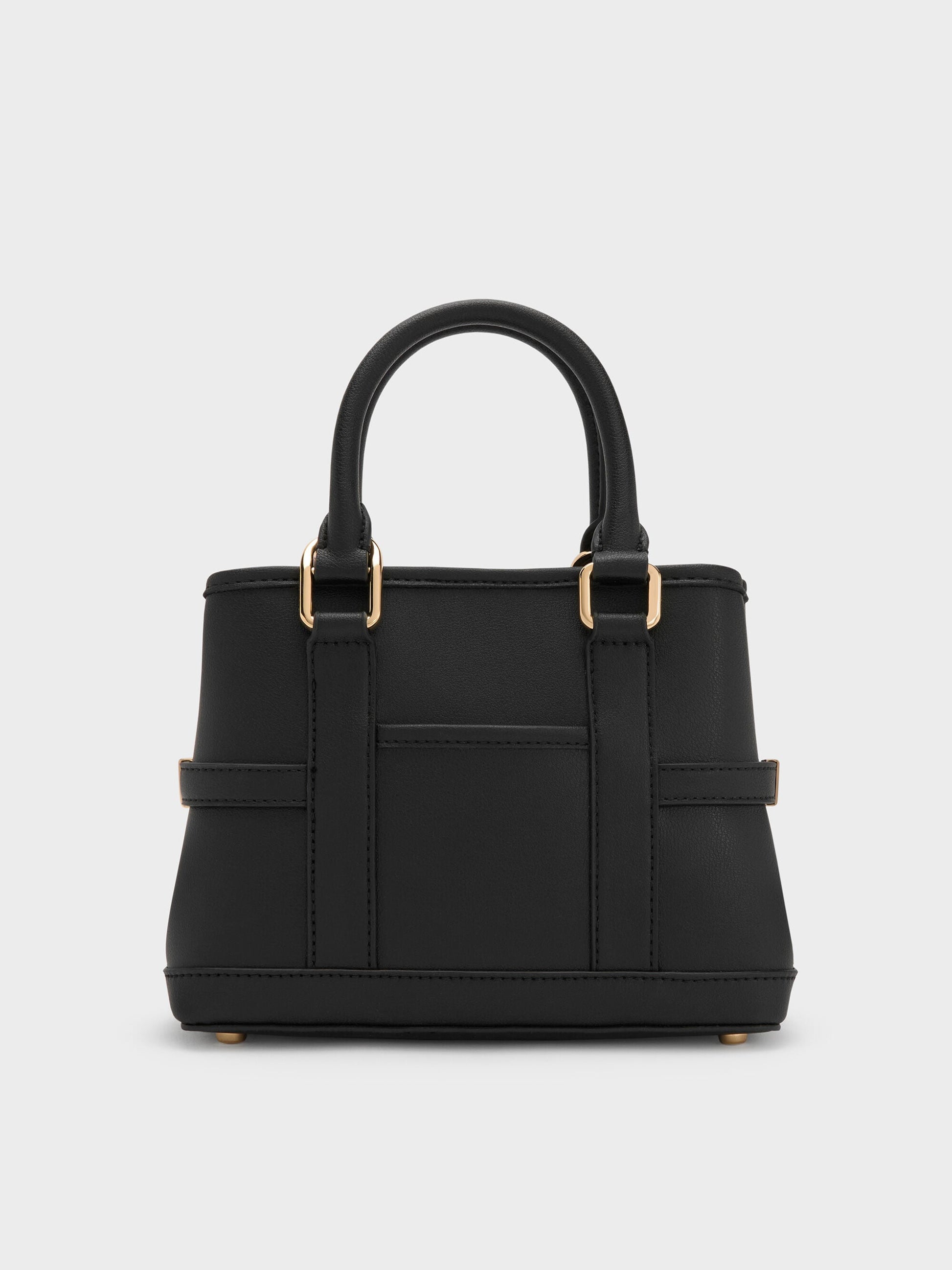 Mini Scottie Tote Bag - Black | CHARLES & KEITH