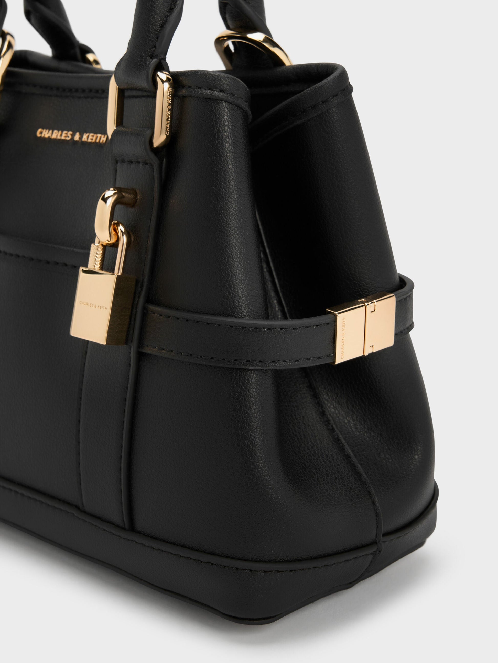 Mini Scottie Tote Bag - Black | CHARLES & KEITH