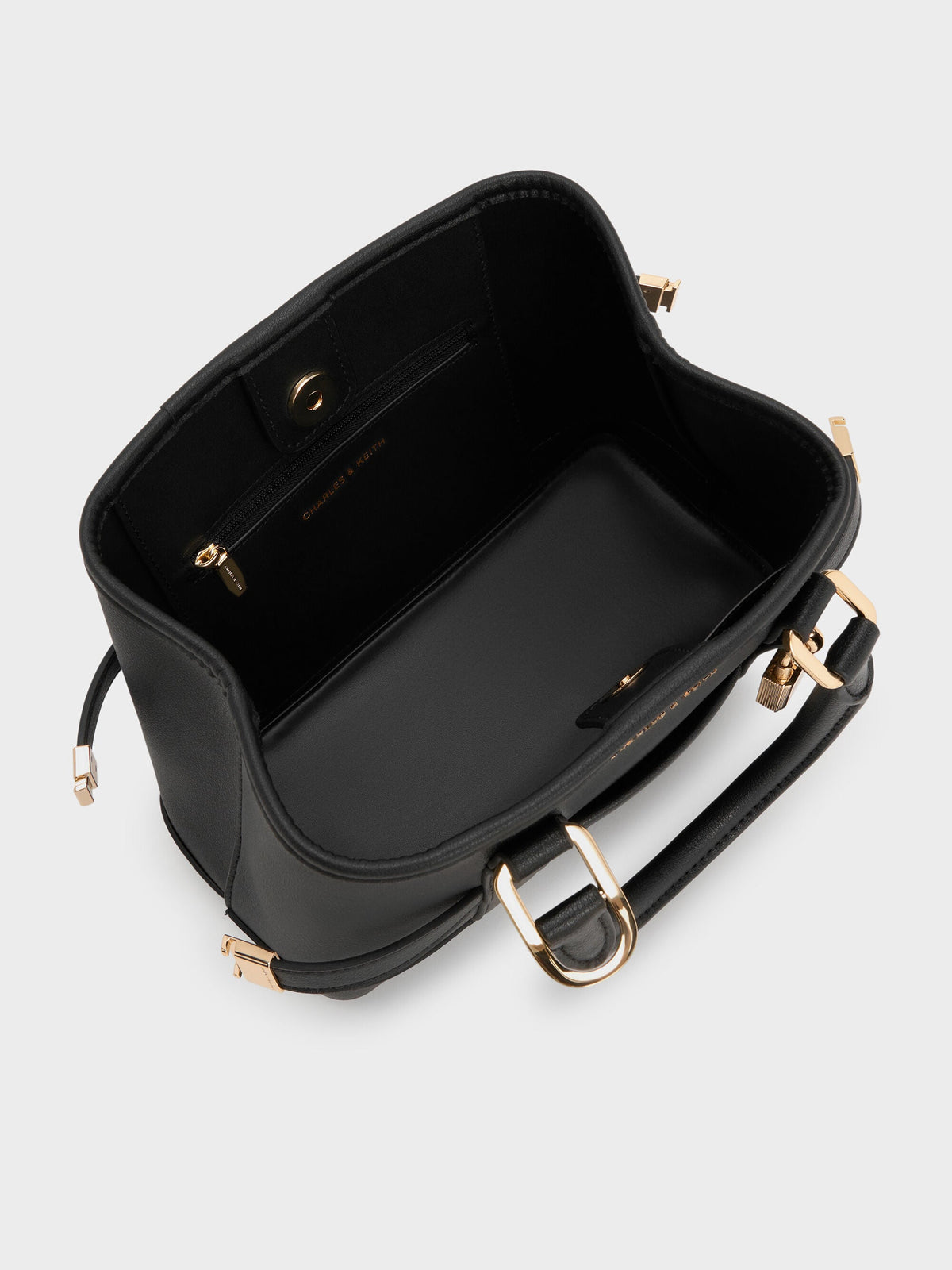 Mini Scottie Tote Bag - Black | CHARLES & KEITH