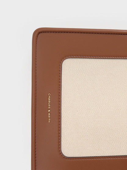 Mini Daylla Canvas Tote Bag - Tan | CHARLES & KEITH