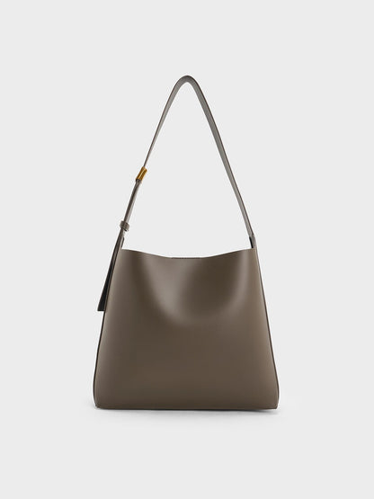 Edna Tote Bag - Dark Moss | CHARLES & KEITH