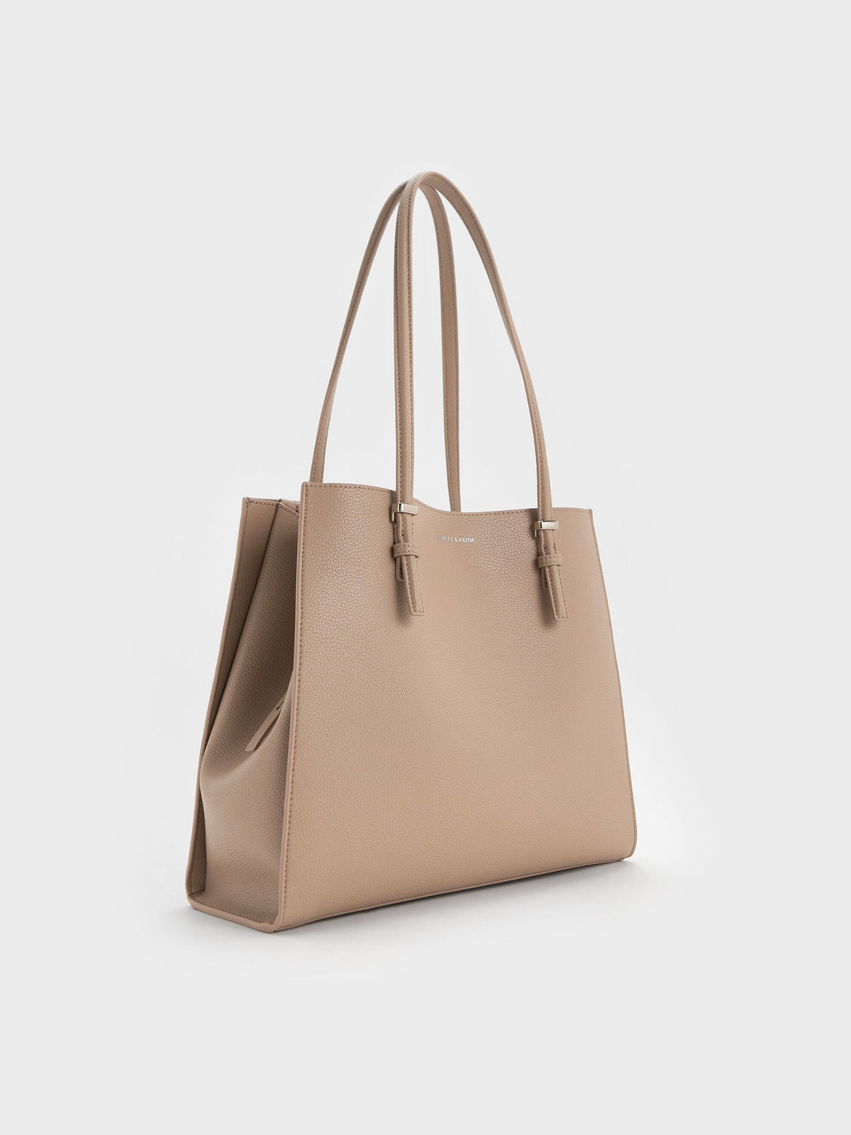 Sansa Tote Bag - Taupe | CHARLES & KEITH