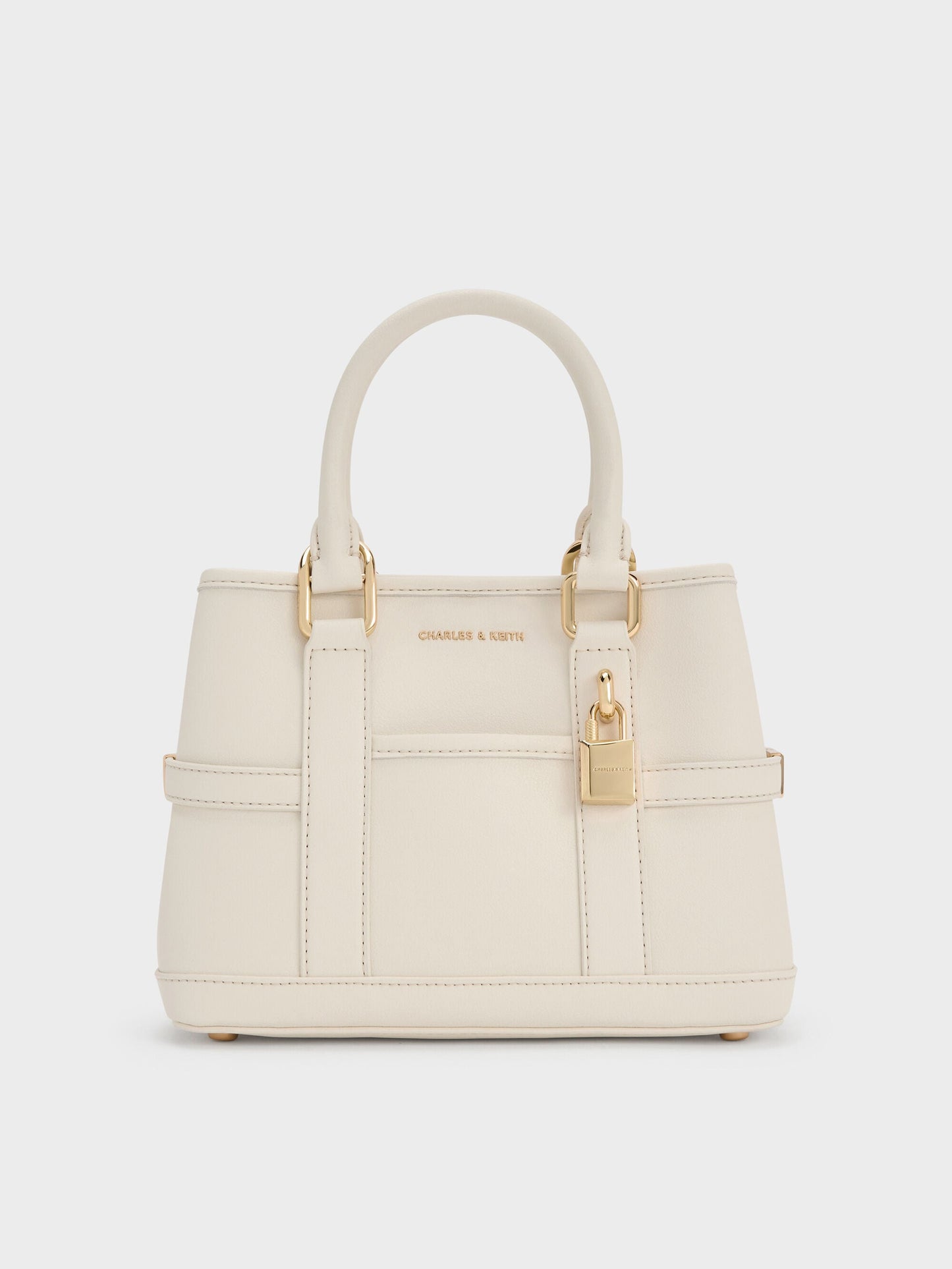 Mini Scottie Tote Bag - Cream | CHARLES & KEITH