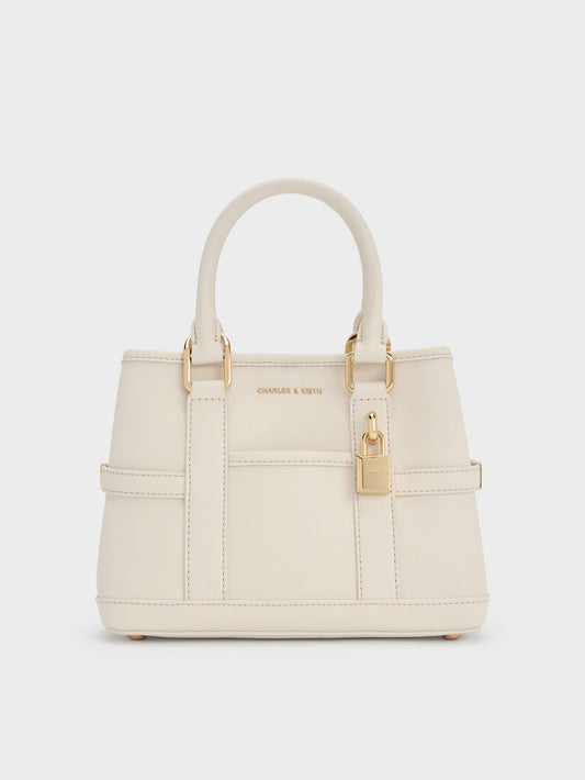 Mini Scottie Tote Bag - Cream | CHARLES & KEITH