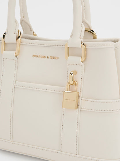 Mini Scottie Tote Bag - Cream | CHARLES & KEITH