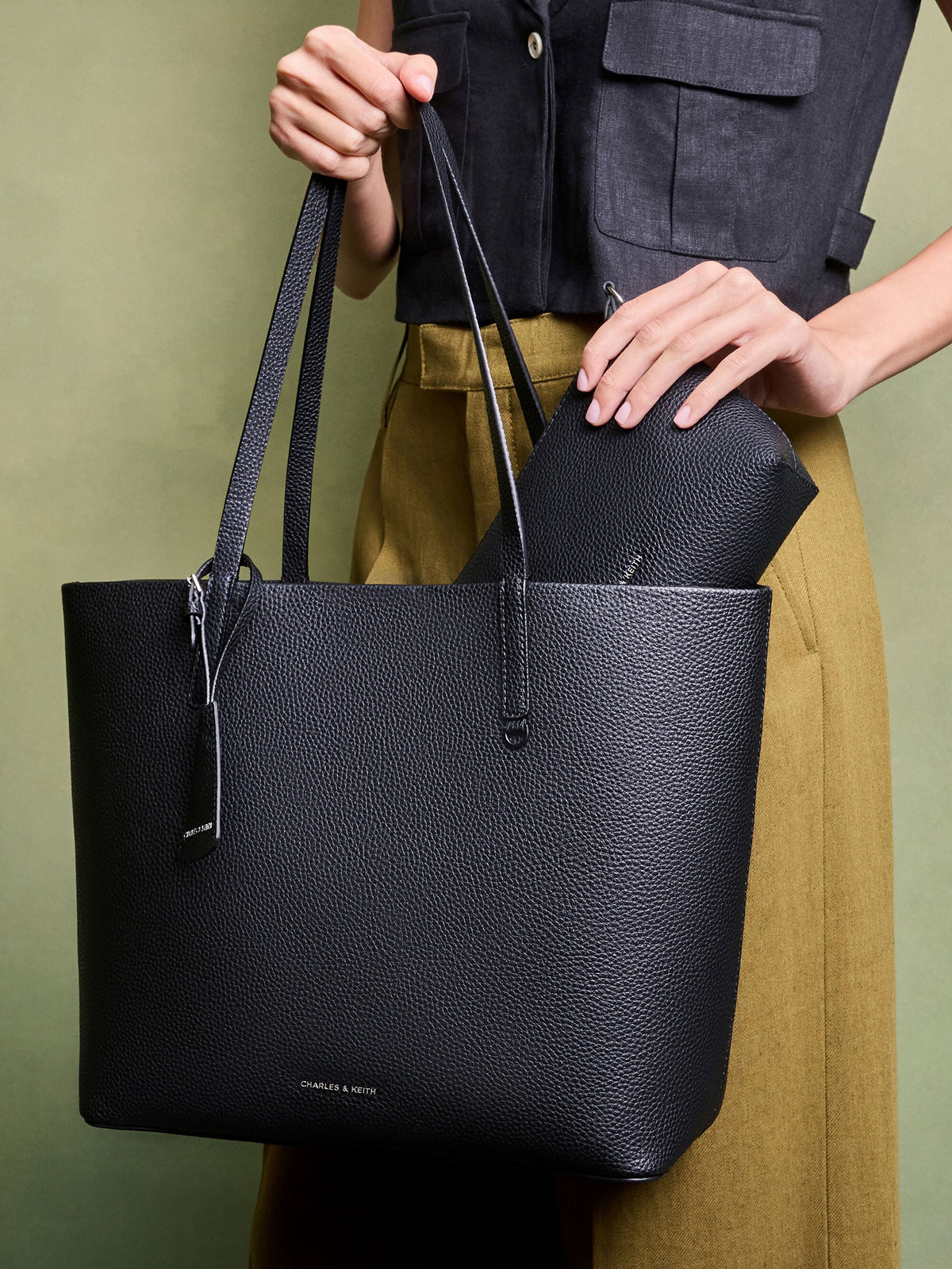 Beryl Tote Bag - Noir | CHARLES & KEITH