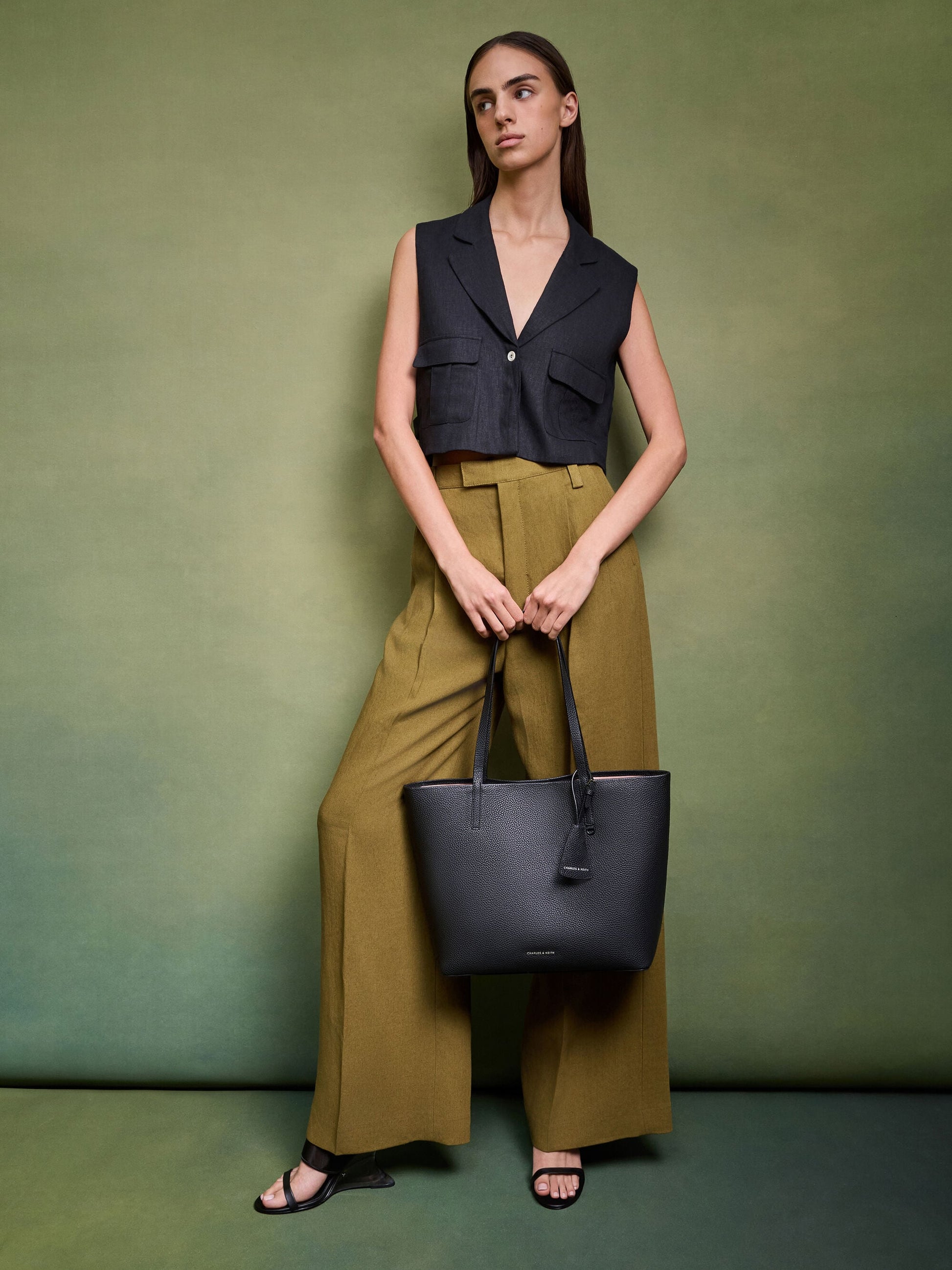 Beryl Tote Bag - Noir | CHARLES & KEITH