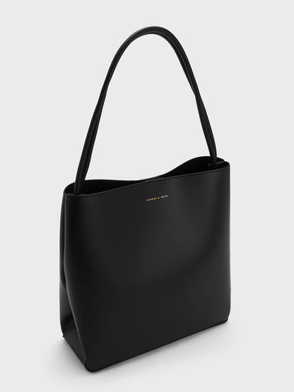 Leia Tote Bag - Black | CHARLES & KEITH