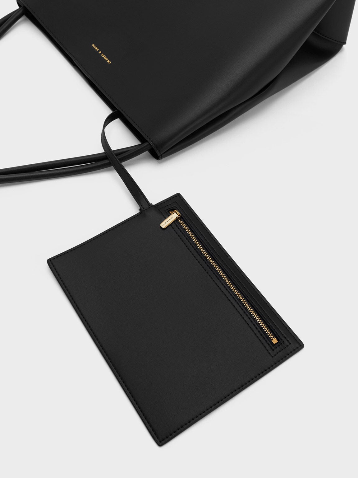 Leia Tote Bag - Black | CHARLES & KEITH