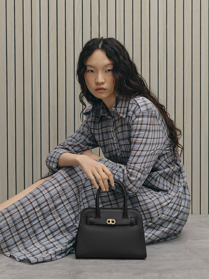Aubrielle Belted Tote Bag - Black | CHARLES & KEITH