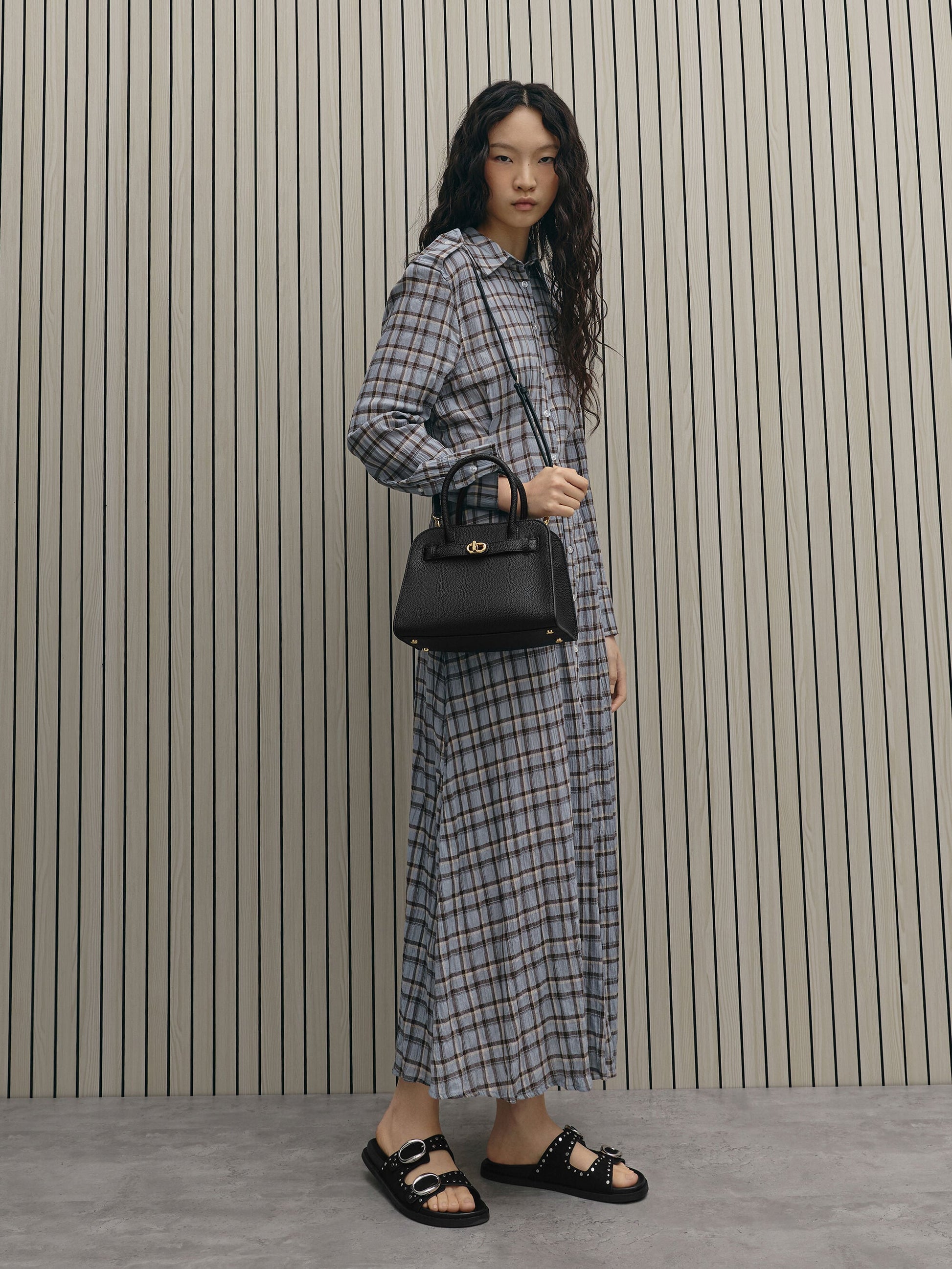 Aubrielle Belted Tote Bag - Black | CHARLES & KEITH