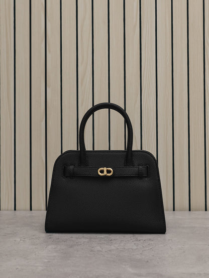 Aubrielle Belted Tote Bag - Black | CHARLES & KEITH