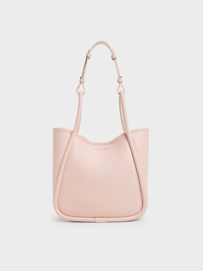 Mini Lyla Tubular Tote Bag - Soft Pink | CHARLES & KEITH