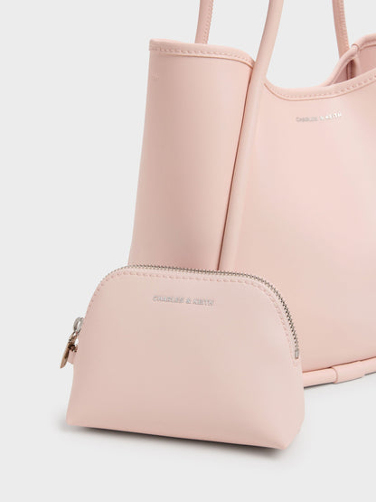 Mini Lyla Tubular Tote Bag - Soft Pink | CHARLES & KEITH