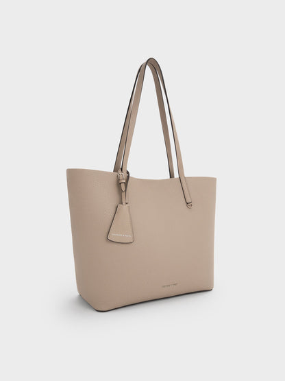 Beryl Tote Bag - Taupe | CHARLES & KEITH