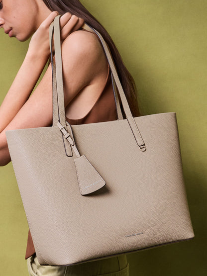 Beryl Tote Bag - Taupe | CHARLES & KEITH