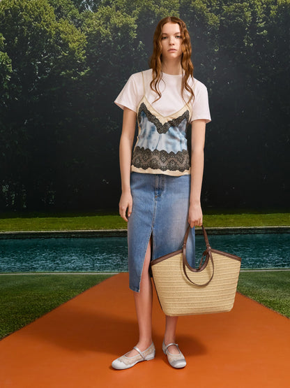 Ivette Raffia Woven Tote Bag - Multi | CHARLES & KEITH