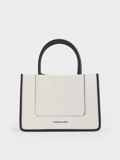 Mini Daylla Tote Bag - Cream | CHARLES & KEITH