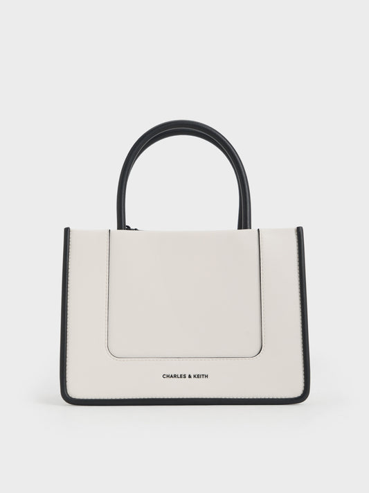 Mini Daylla Tote Bag - Cream | CHARLES & KEITH