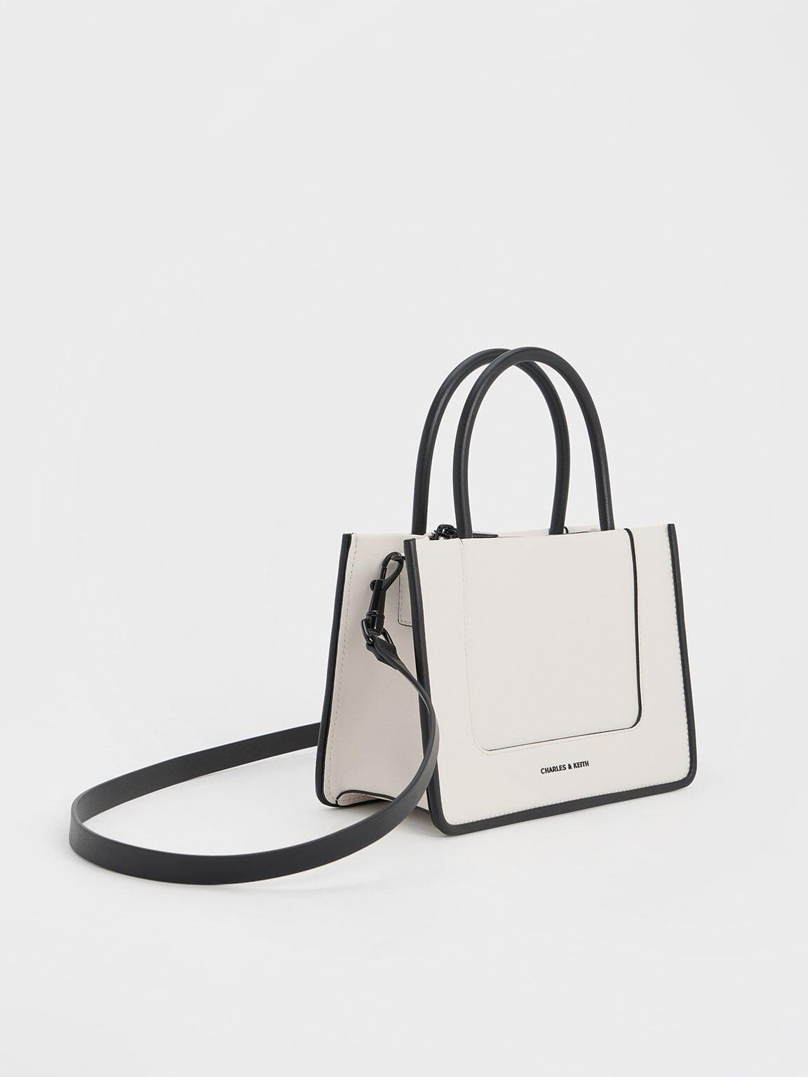 Mini Daylla Tote Bag - Cream | CHARLES & KEITH