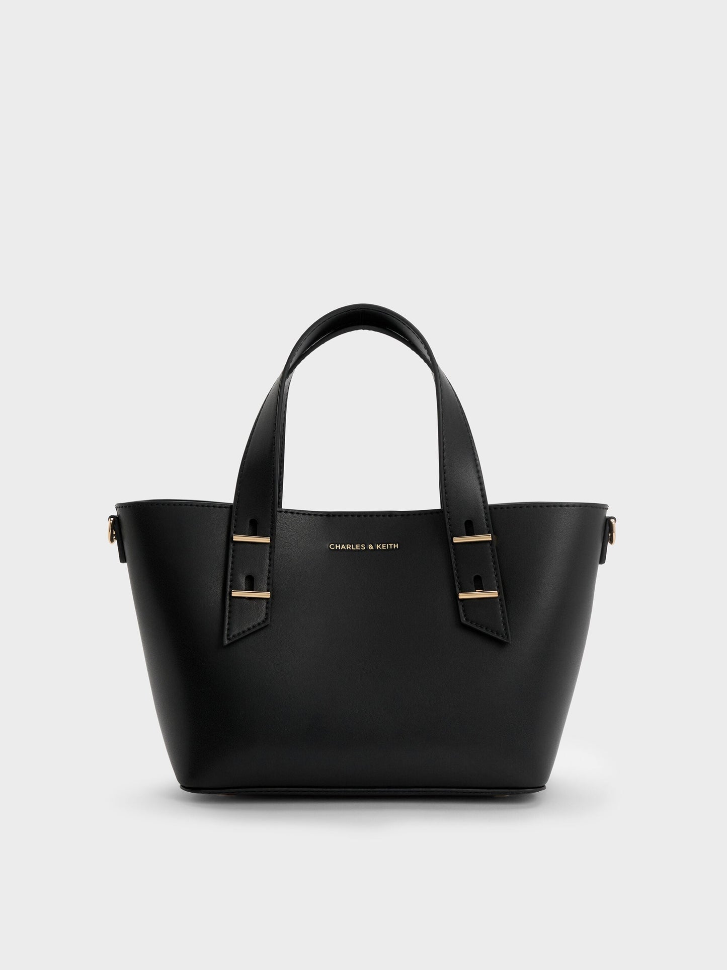 Mini Shania Tote Bag - Black | CHARLES & KEITH