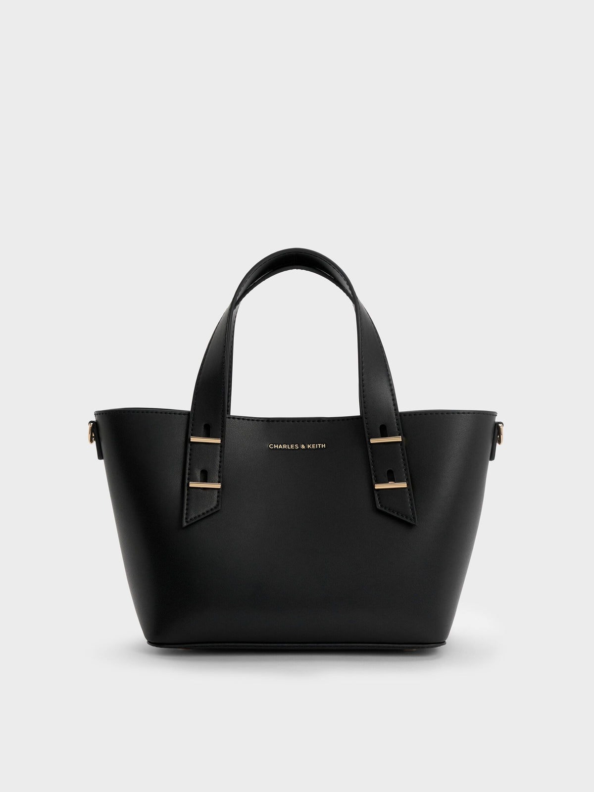 Mini Shania Tote Bag - Black | CHARLES & KEITH