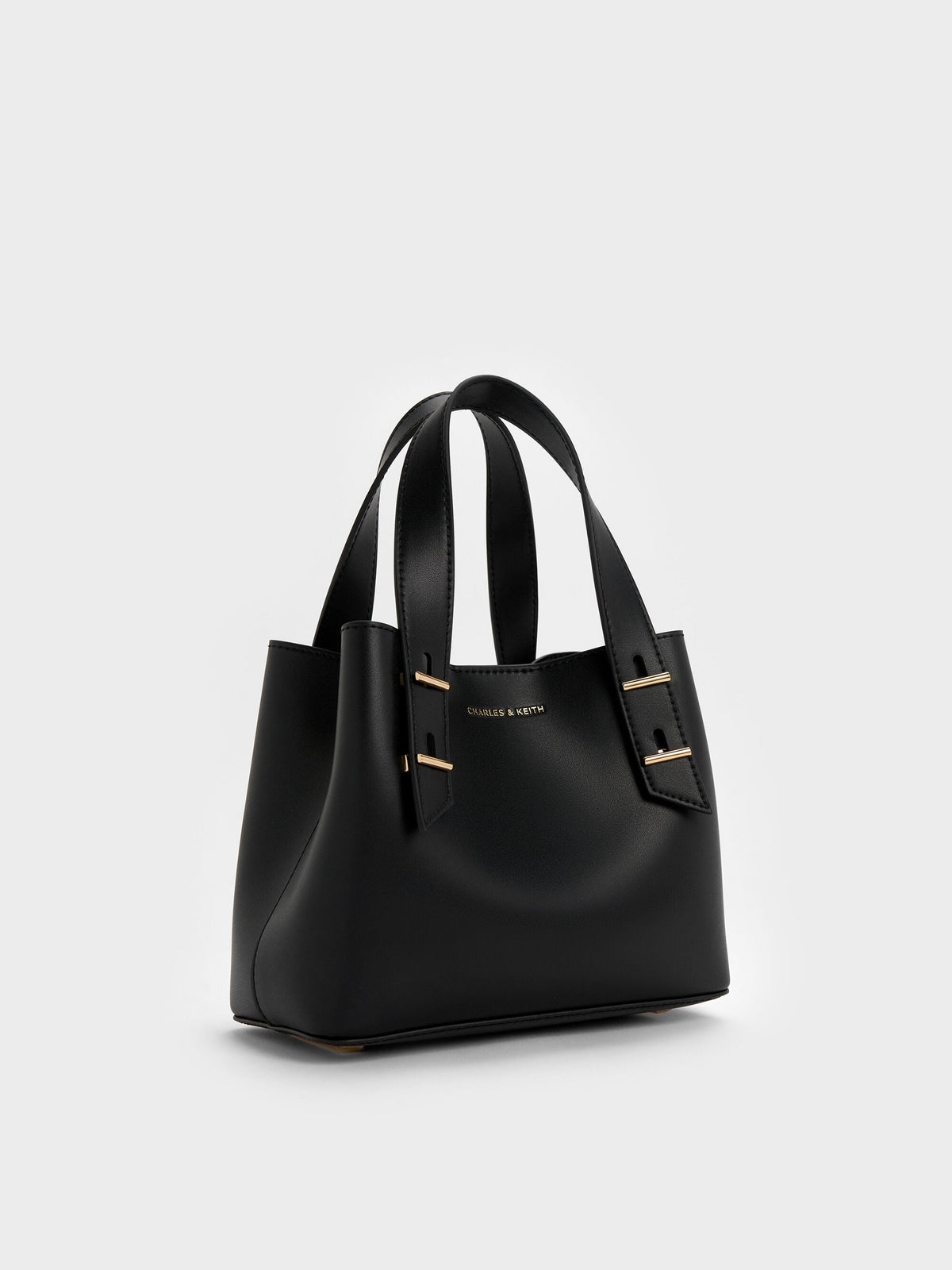 Mini Shania Tote Bag - Black | CHARLES & KEITH
