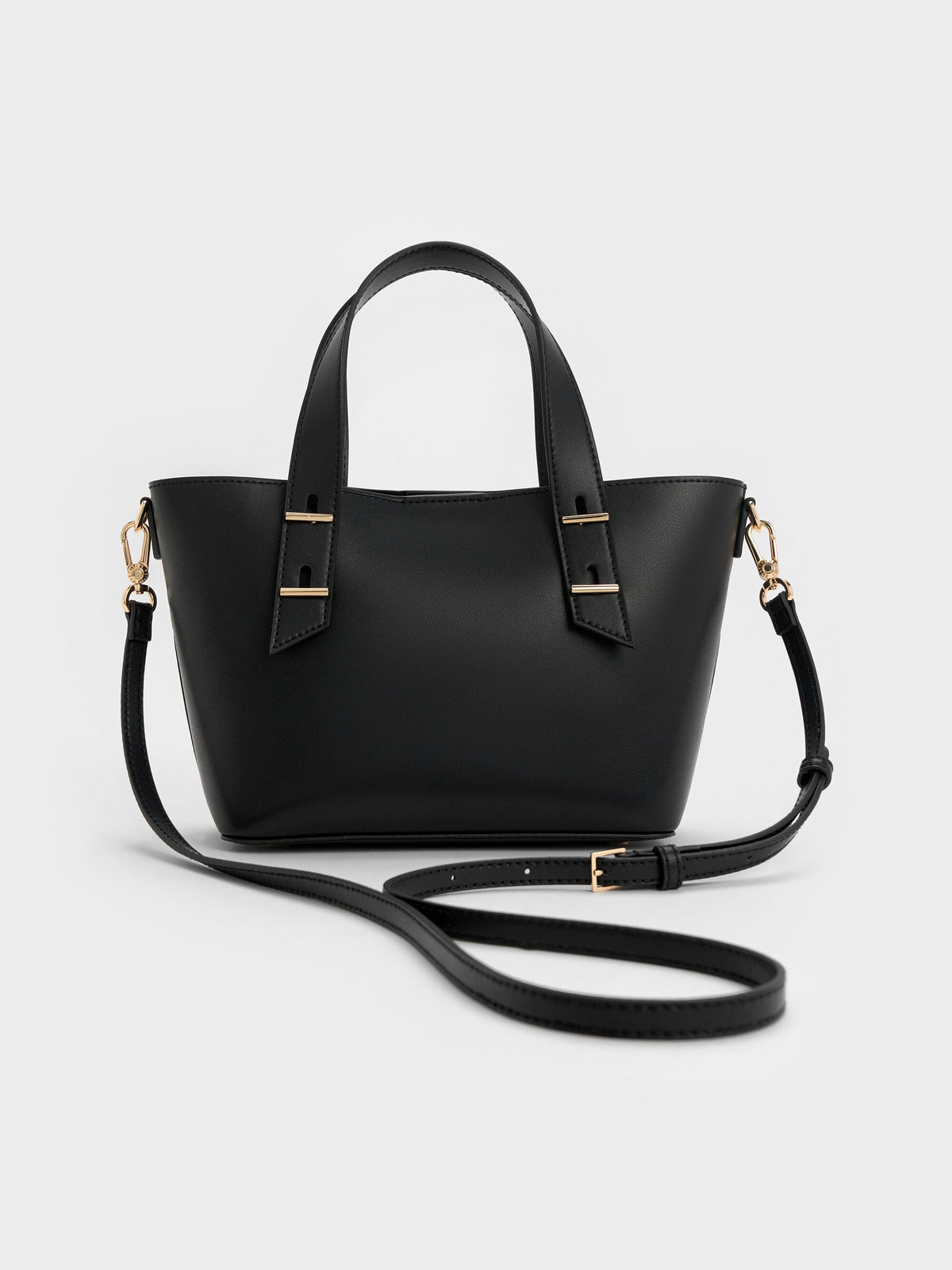 Mini Shania Tote Bag - Black | CHARLES & KEITH