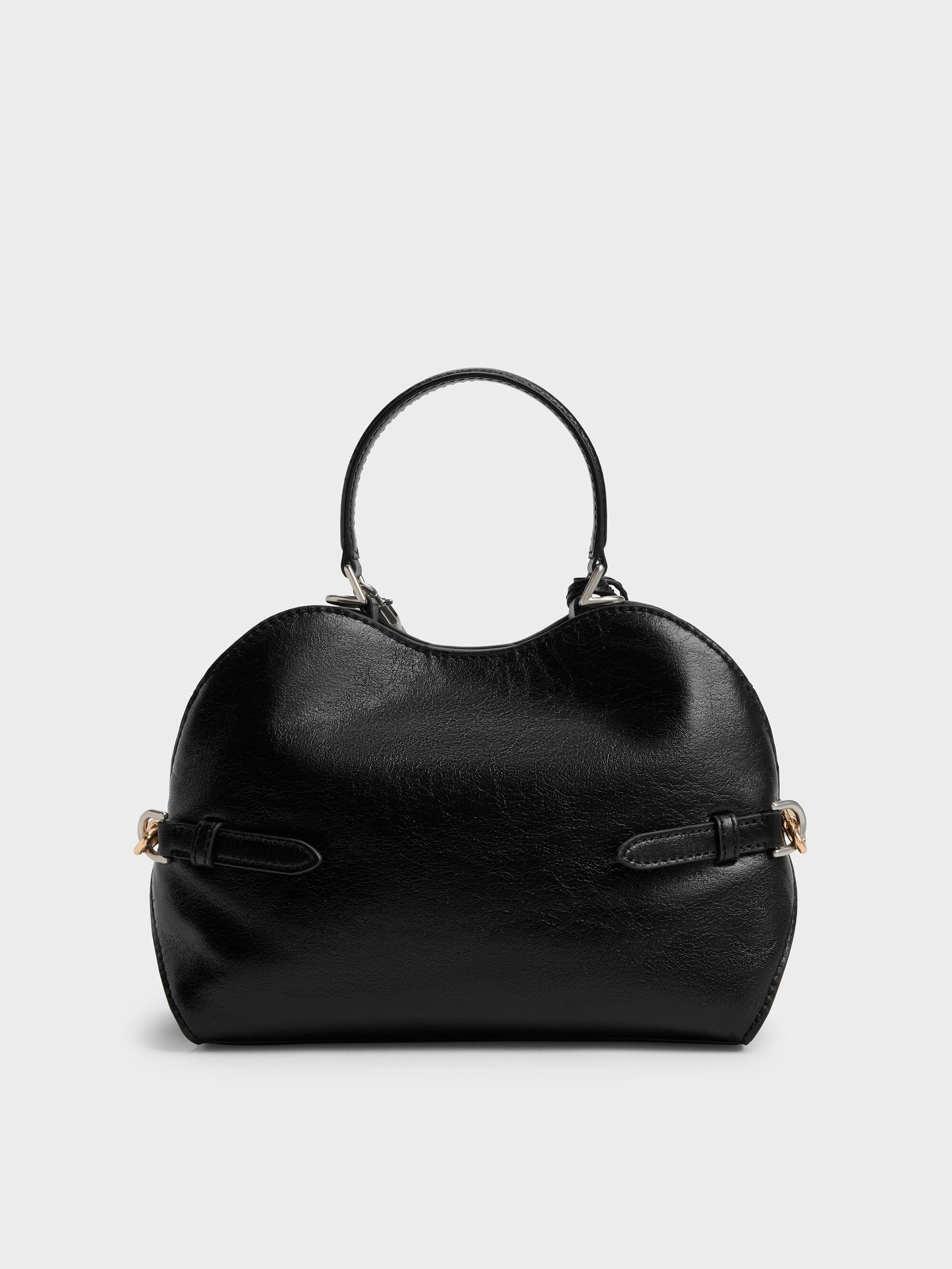 Delfina Chain Side-Belt Tote Bag - Noir | CHARLES & KEITH