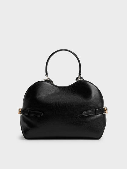 Delfina Chain Side-Belt Tote Bag - Noir | CHARLES & KEITH