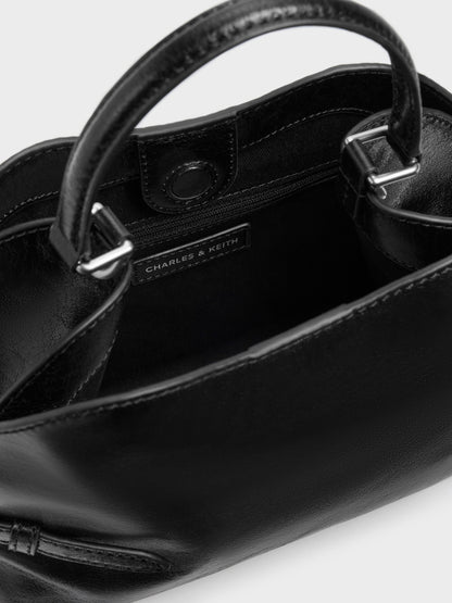 Delfina Chain Side-Belt Tote Bag - Noir | CHARLES & KEITH