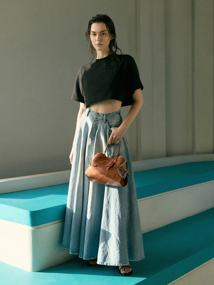 Delfina Chain Side-Belt Tote Bag - Distressed Tan | CHARLES & KEITH