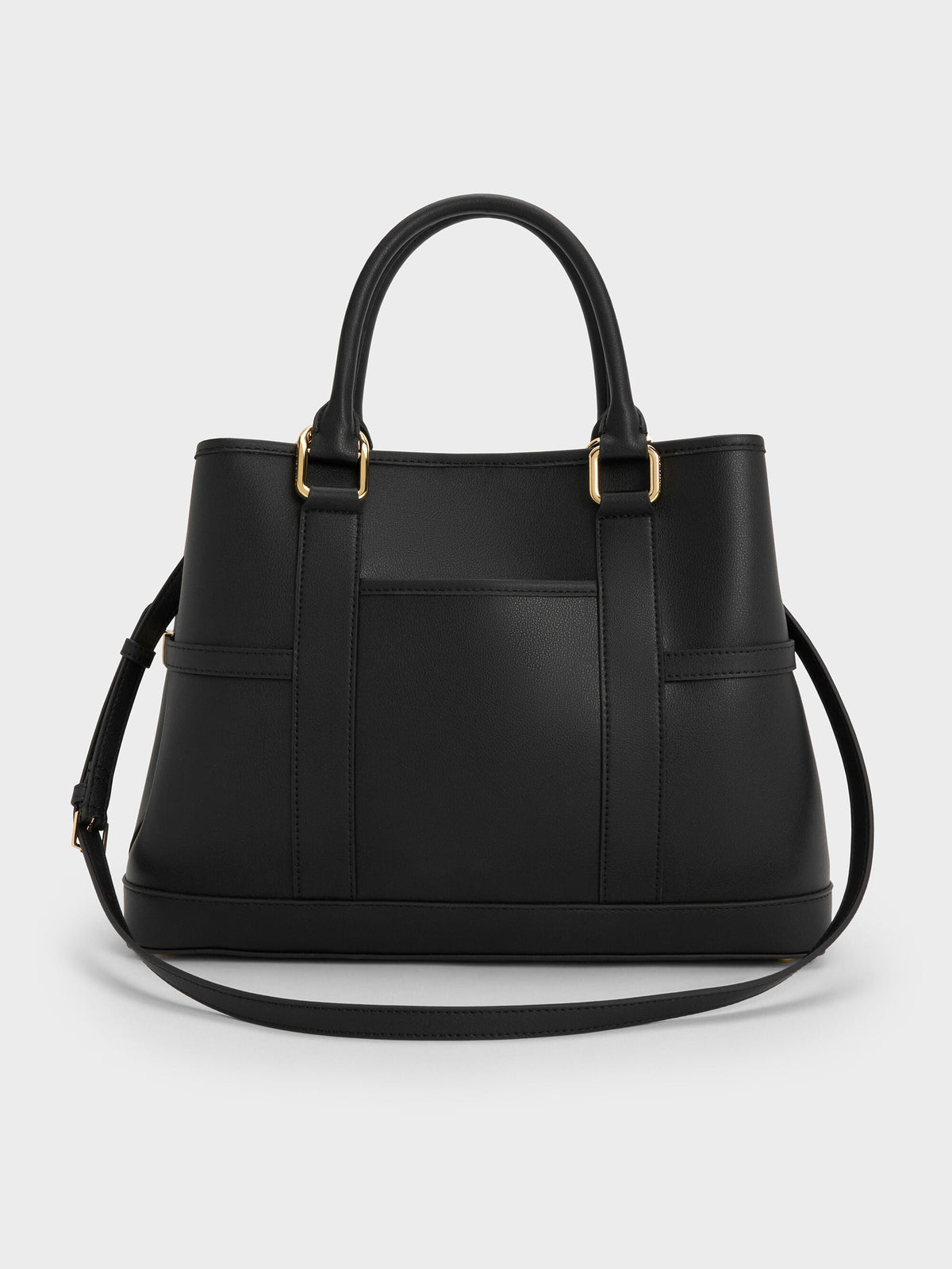 Scottie Tote Bag - Black | CHARLES & KEITH