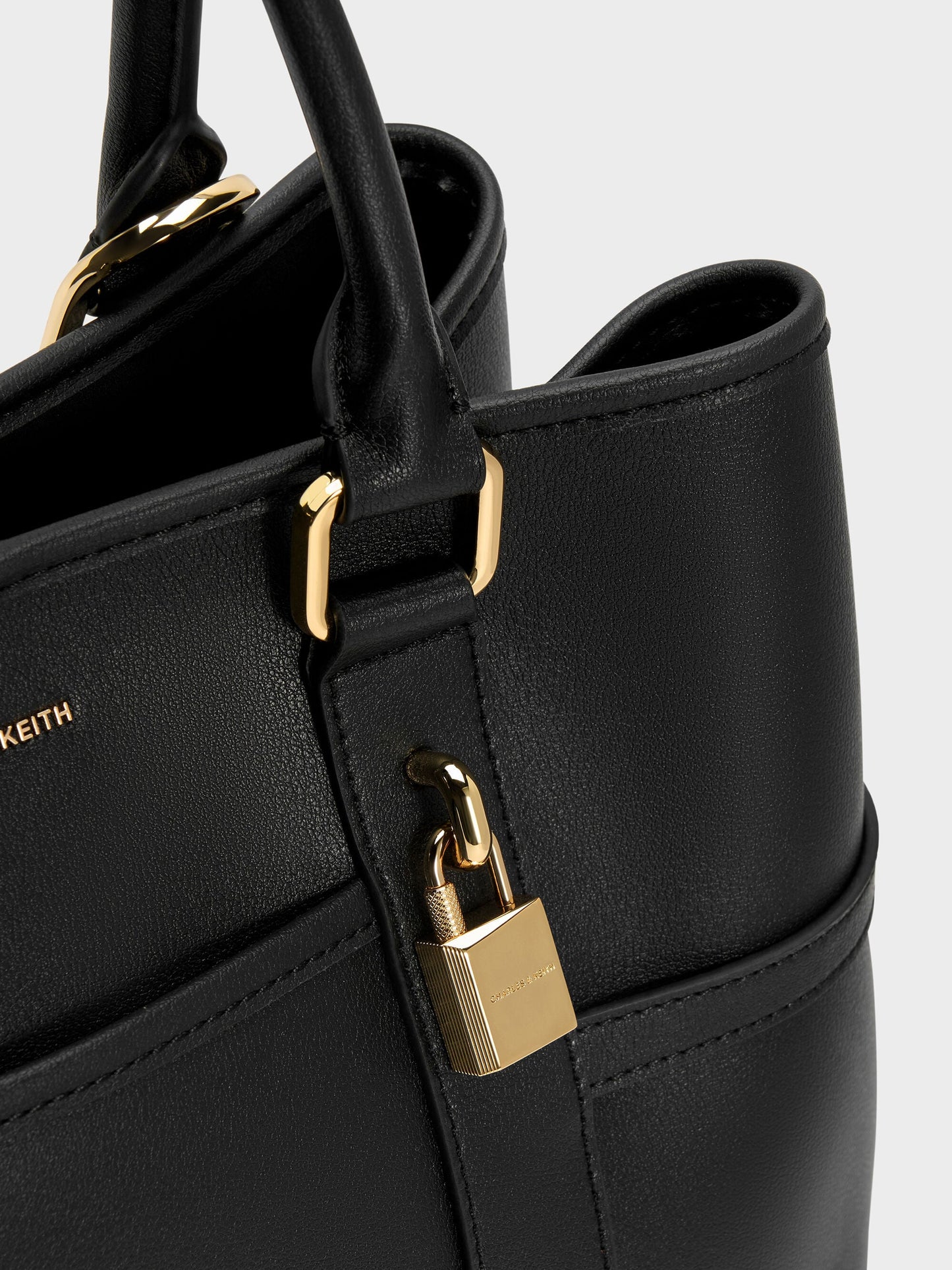 Scottie Tote Bag - Black | CHARLES & KEITH